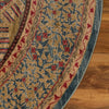 Ottoman Elegance Collection Area Rug -  Galata Round Blue  lifestyle 43