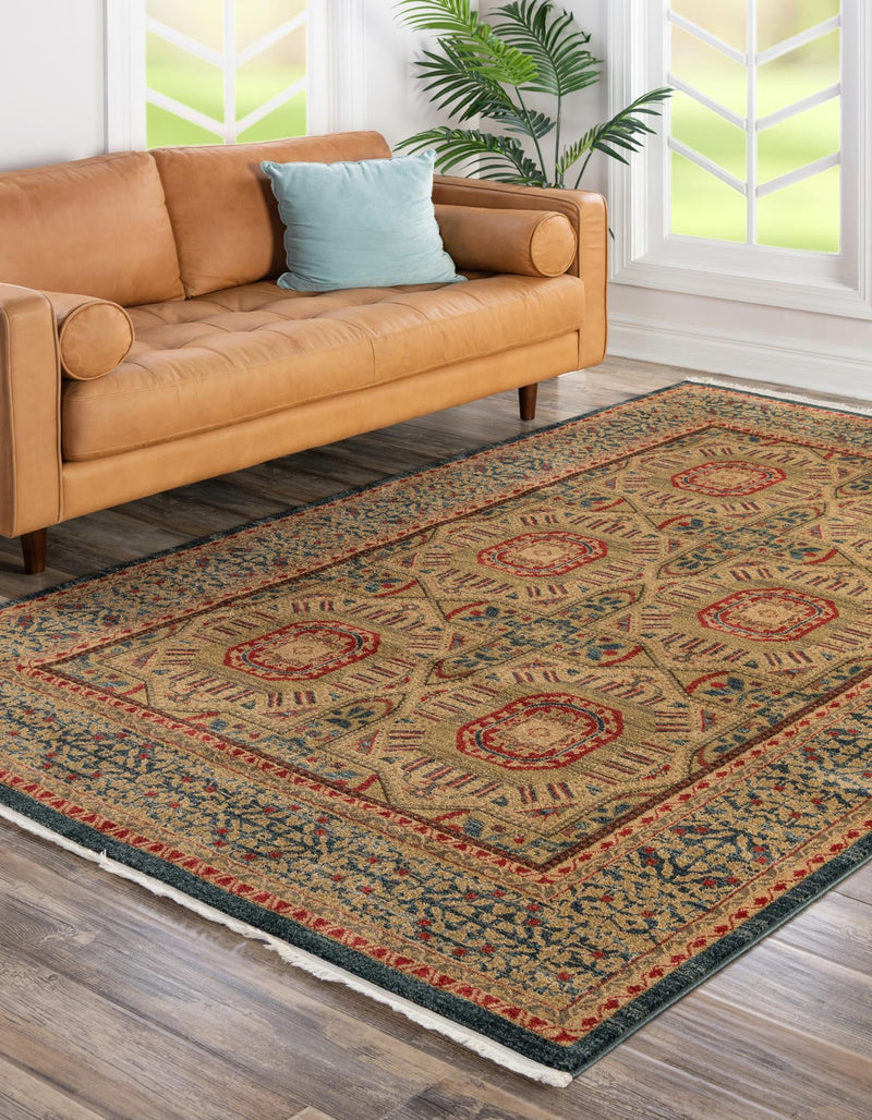 Ottoman Elegance Collection Area Rug -  Galata Rectangle Blue  lifestyle 4