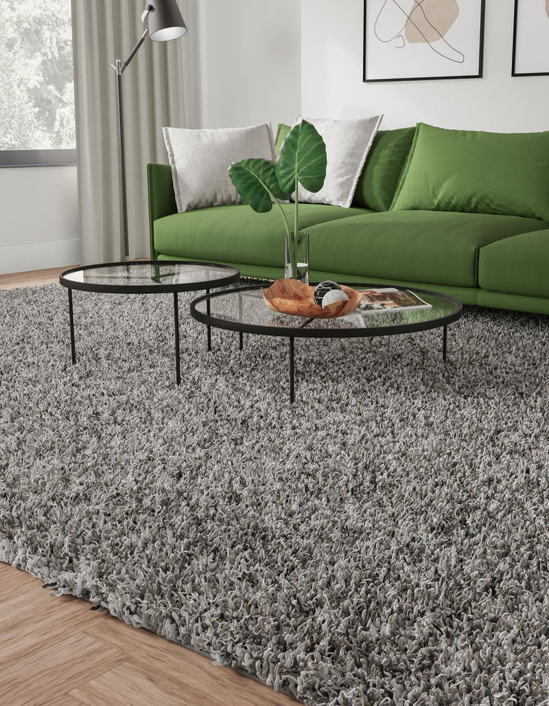 Plush Oasis Collection Area Rug - Serenity (Cloud Gray) Rectangle Cloud Gray  lifestyle 11