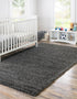 Plush Oasis Collection Area Rug - Serenity (Graphite Gray)