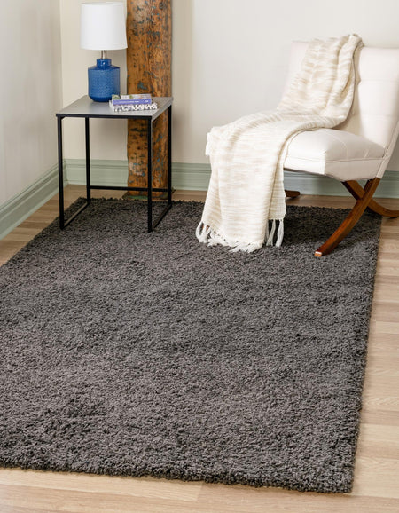 Plush Oasis Collection Area Rug - Serenity (Graphite Gray)