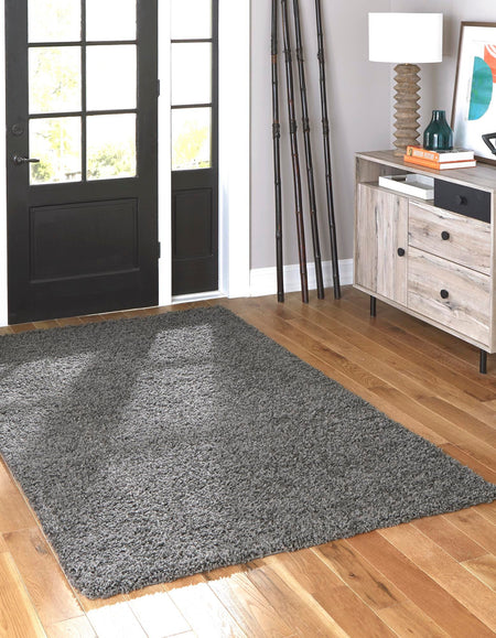 Plush Oasis Collection Area Rug - Serenity (Graphite Gray)