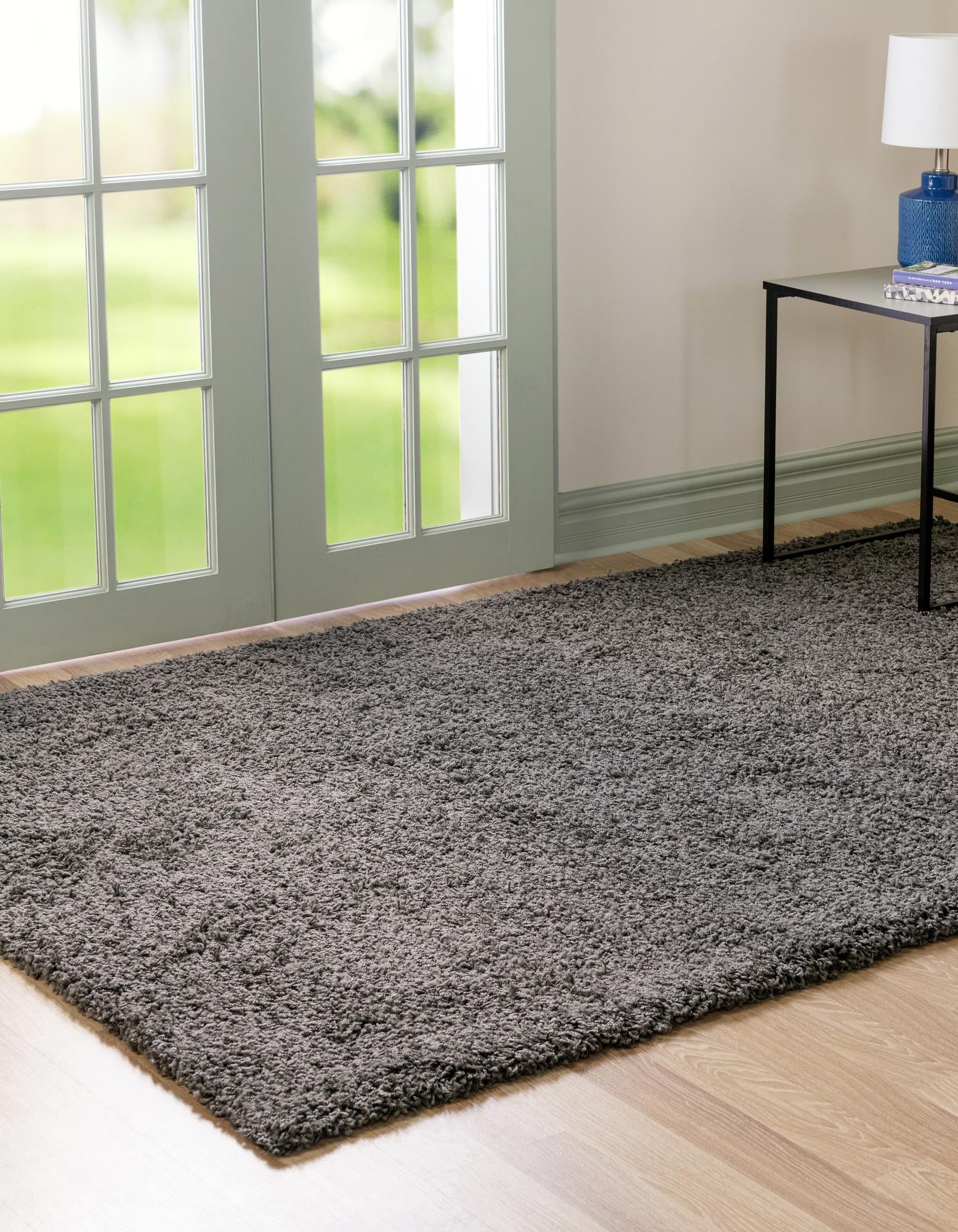 Plush Oasis Collection Area Rug - Serenity (Graphite Gray)