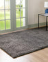 Plush Oasis Collection Area Rug - Serenity (Graphite Gray)