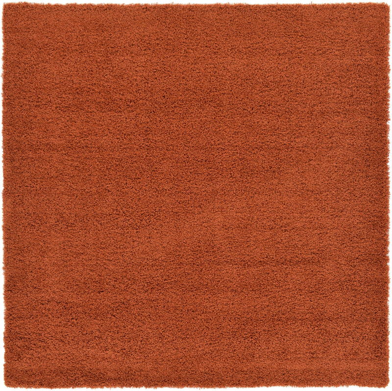 Plush Oasis Collection Area Rug - Serenity (Rust Red) Square Rust Red Main