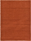 Plush Oasis Collection Area Rug - Serenity (Rust Red) Rectangle Rust Red Main