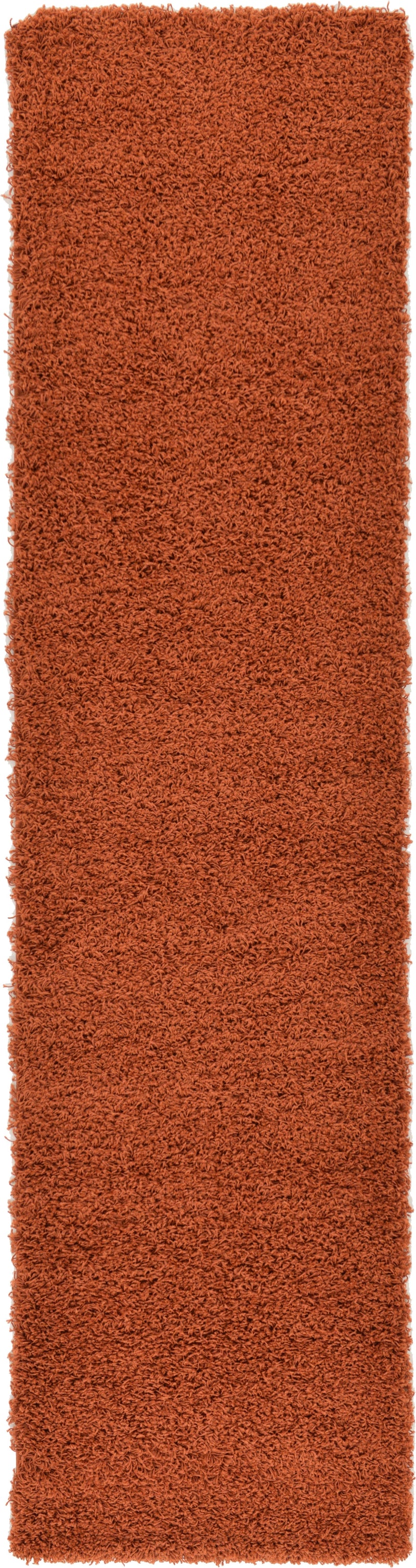 Plush Oasis Collection Area Rug - Serenity (Rust Red) Runner Rust Red Main