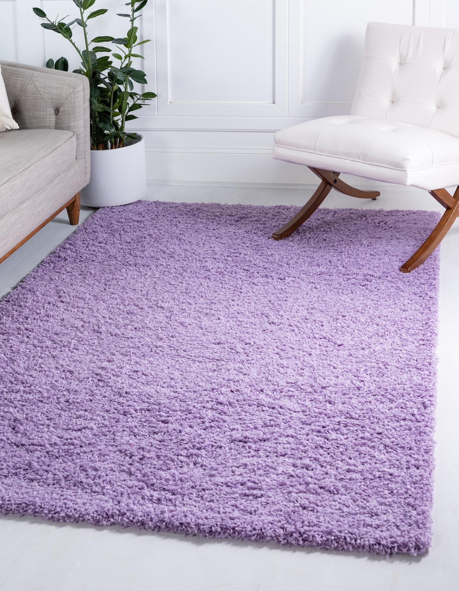 Plush Oasis Collection Area Rug - Serenity (Lilac)