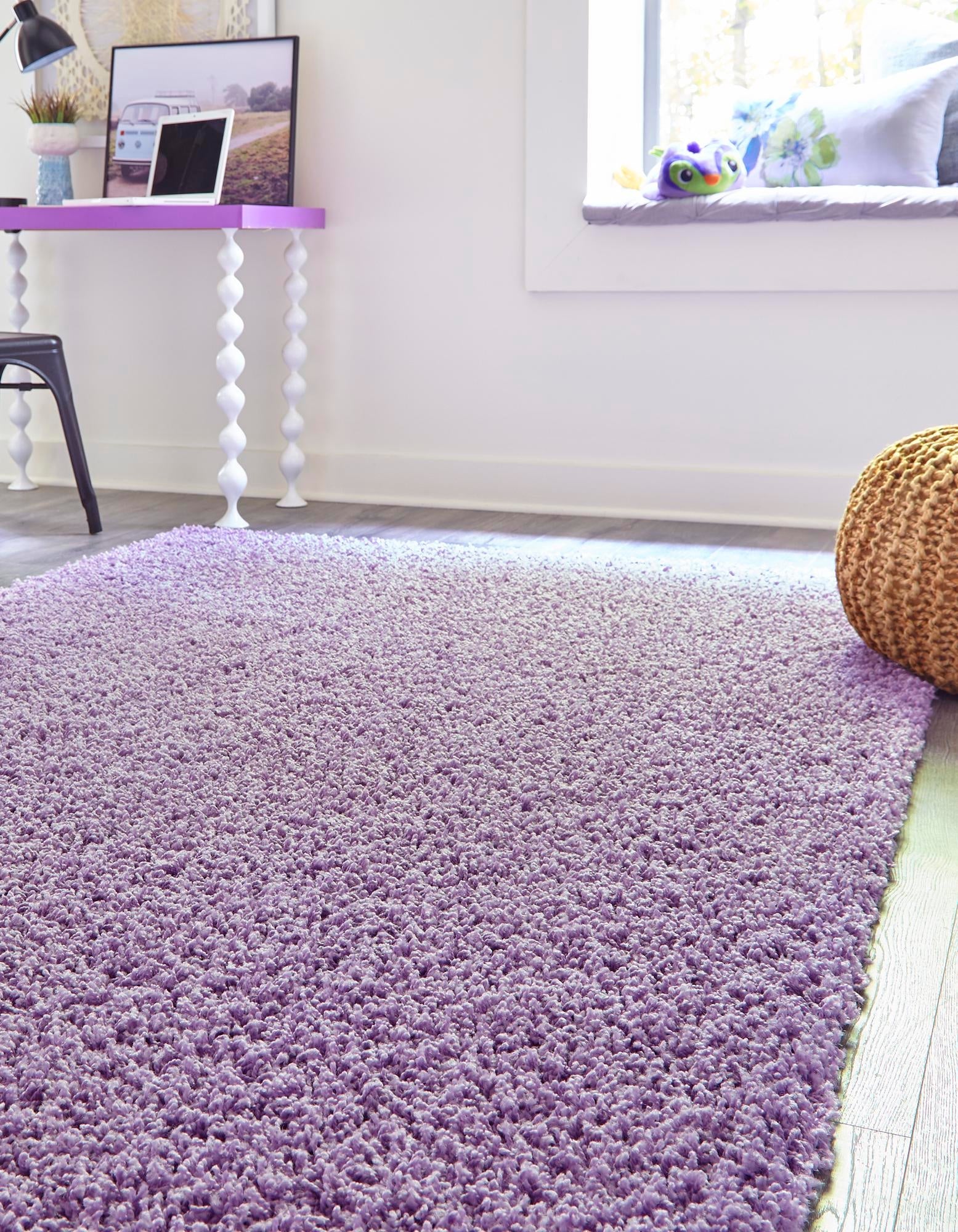 Plush Oasis Collection Area Rug - Serenity (Lilac)