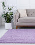 Plush Oasis Collection Area Rug - Serenity (Lilac)