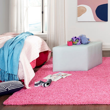 Plush Oasis Collection Area Rug - Serenity (Taffy Pink)