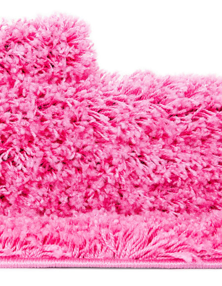 Plush Oasis Collection Area Rug - Serenity (Taffy Pink)