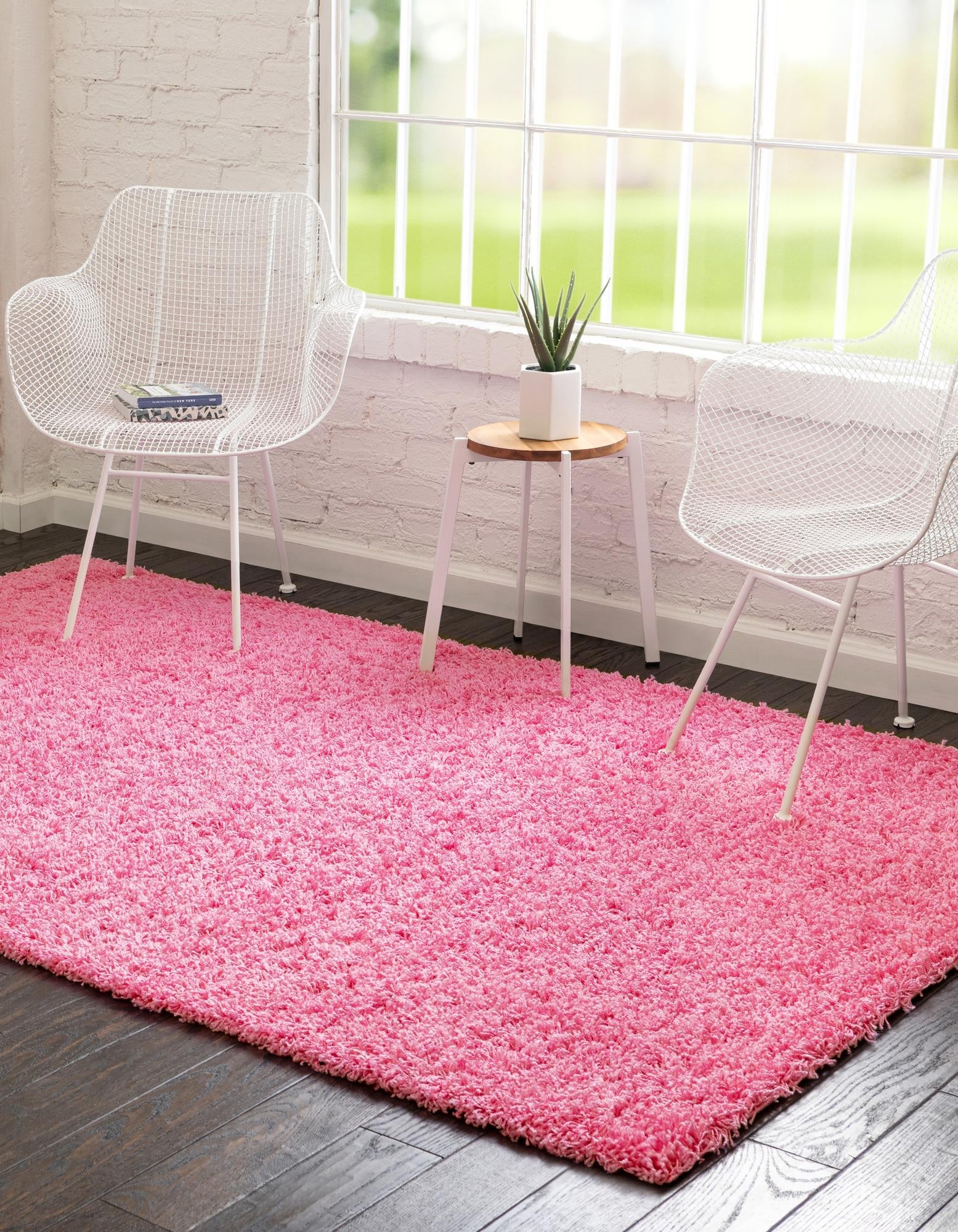 Plush Oasis Collection Area Rug - Serenity (Taffy Pink)