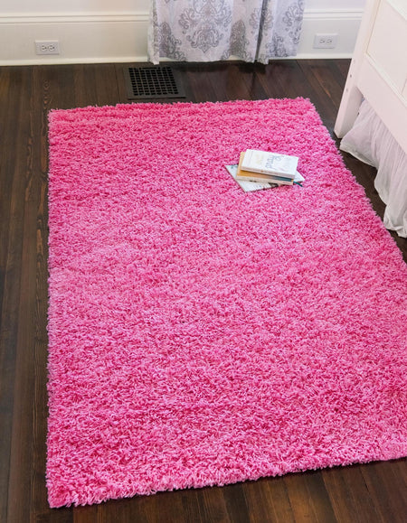 Plush Oasis Collection Area Rug - Serenity (Taffy Pink)