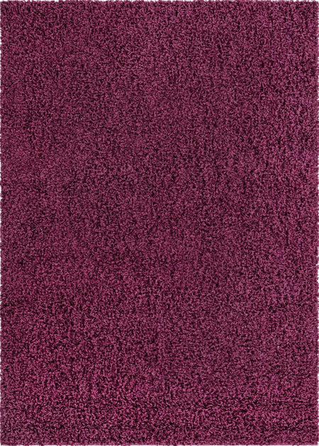 Plush Oasis Collection Area Rug - Serenity (Eggplant Purple)