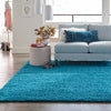 Plush Oasis Collection Area Rug - Serenity (Turquoise) Square Turquoise  lifestyle 20