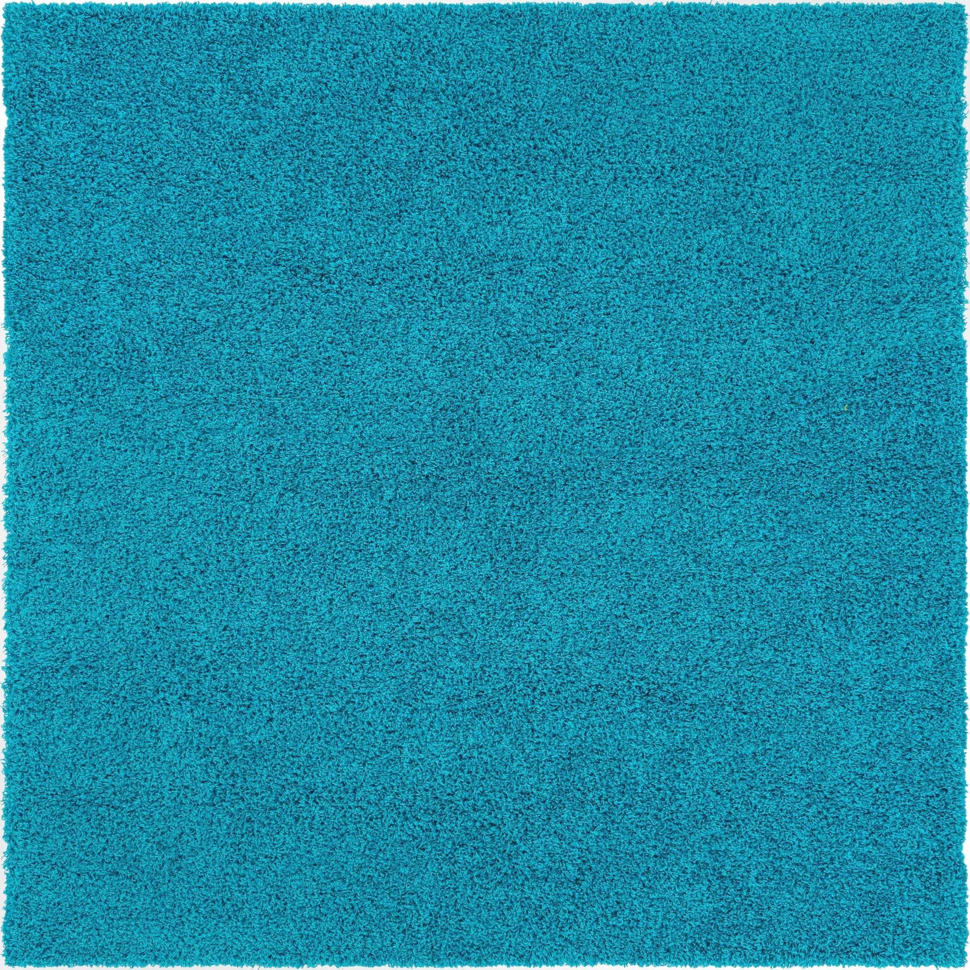 Plush Oasis Collection Area Rug - Serenity (Turquoise)