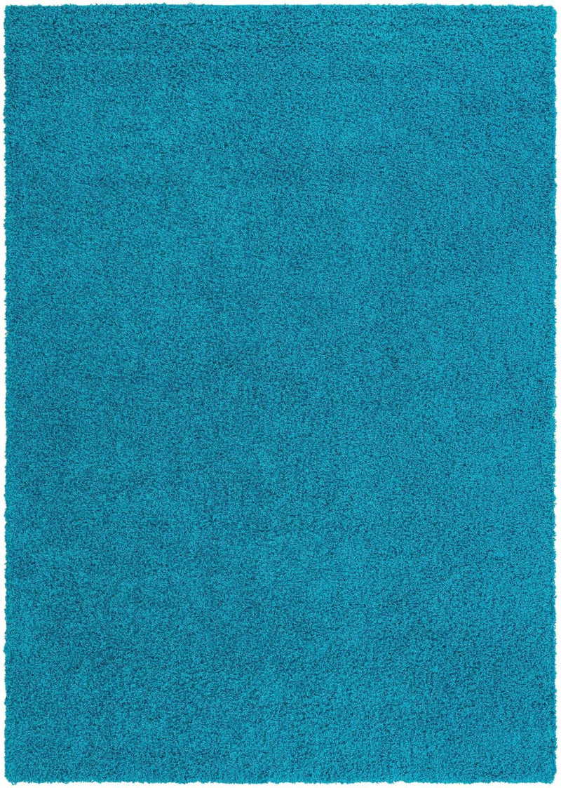 Plush Oasis Collection Area Rug - Serenity (Turquoise) Rectangle Turquoise Main