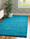 Plush Oasis Collection Area Rug - Serenity (Turquoise) Rectangle Turquoise  lifestyle 5