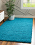 Plush Oasis Collection Area Rug - Serenity (Turquoise)