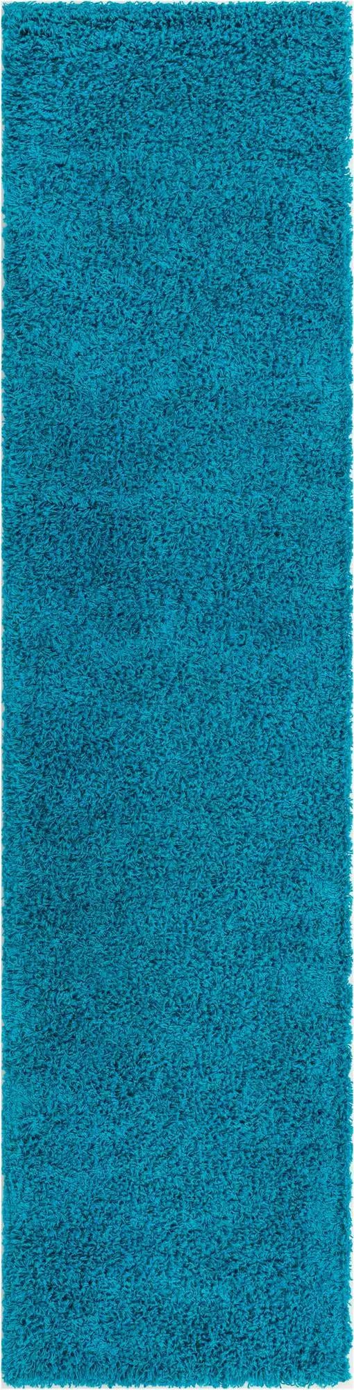 Plush Oasis Collection Area Rug - Serenity (Turquoise)