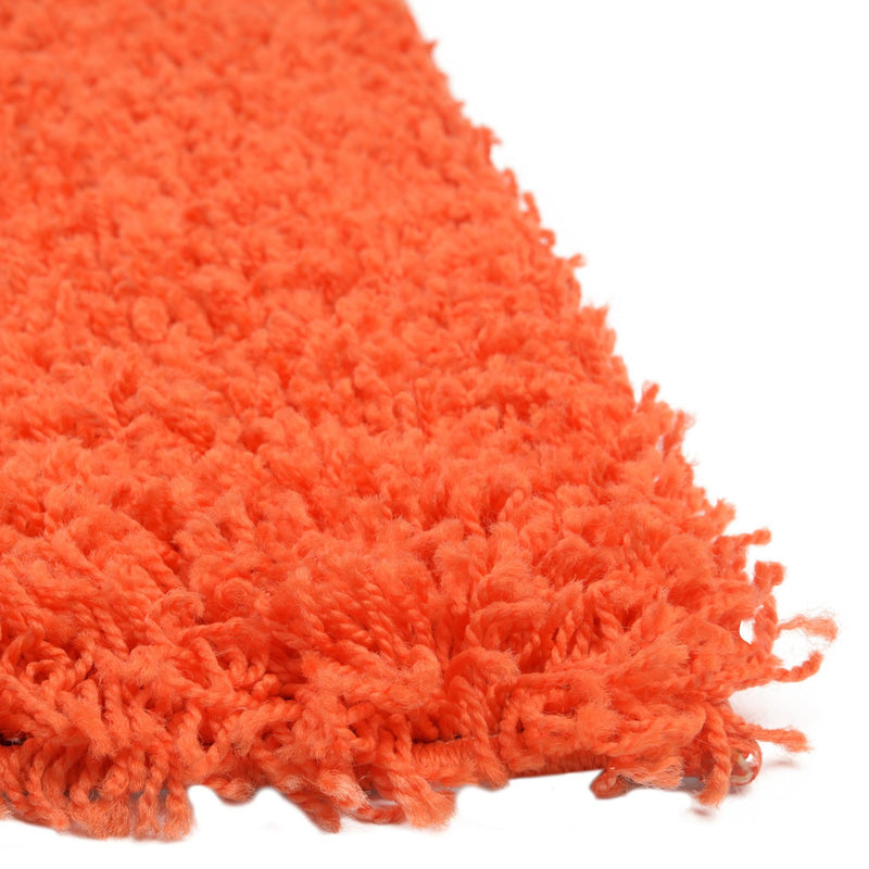 Plush Oasis Collection Area Rug - Serenity (Tiger Orange) Square Tiger Orange  lifestyle 6