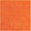 Plush Oasis Collection Area Rug - Serenity (Tiger Orange) Square Tiger Orange Main