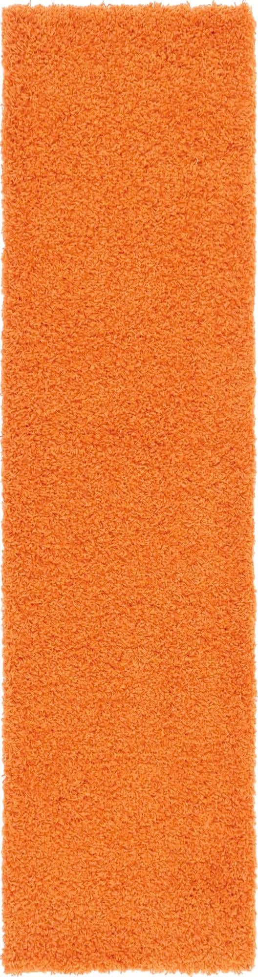 Plush Oasis Collection Area Rug - Serenity (Tiger Orange) Runner Tiger Orange Main