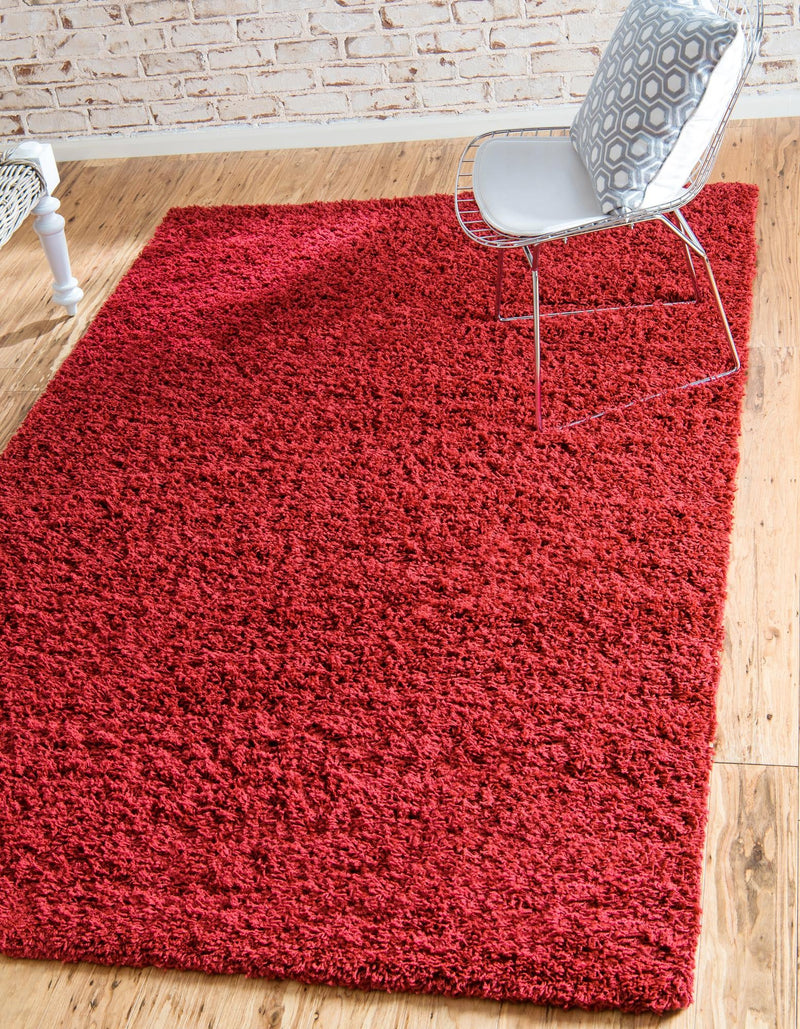 Plush Oasis Collection Area Rug - Serenity (Cherry Red) Rectangle Cherry Red  lifestyle 39