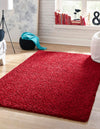 Plush Oasis Collection Area Rug - Serenity (Cherry Red) Rectangle Cherry Red  lifestyle 2