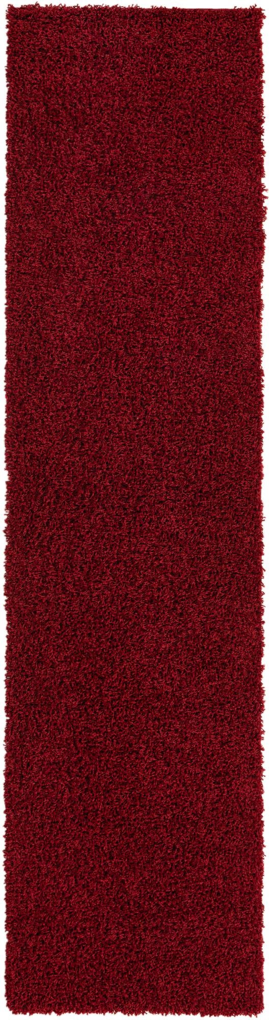 Plush Oasis Collection Area Rug - Serenity (Cherry Red) Runner Cherry Red Main