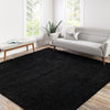 Plush Oasis Collection Area Rug - Serenity (Jet Black) Square Jet Black  lifestyle 25