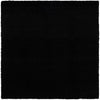 Plush Oasis Collection Area Rug - Serenity (Jet Black) Square Jet Black Main