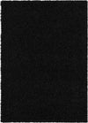 Plush Oasis Collection Area Rug - Serenity (Jet Black) Rectangle Jet Black Main