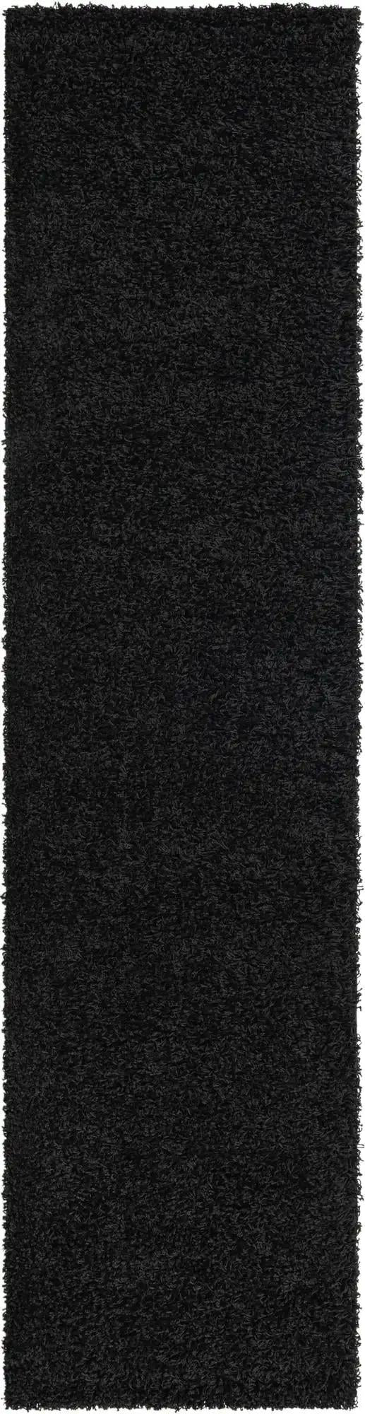 Plush Oasis Collection Area Rug - Serenity (Jet Black) Runner Jet Black Main