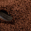 Plush Oasis Collection Area Rug - Serenity (Chocolate Brown) Square Chocolate Brown  lifestyle 4