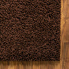 Plush Oasis Collection Area Rug - Serenity (Chocolate Brown) Square Chocolate Brown  lifestyle 6