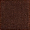 Plush Oasis Collection Area Rug - Serenity (Chocolate Brown) Square Chocolate Brown Main