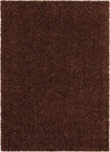 Plush Oasis Collection Area Rug - Serenity (Chocolate Brown) Rectangle Chocolate Brown Main