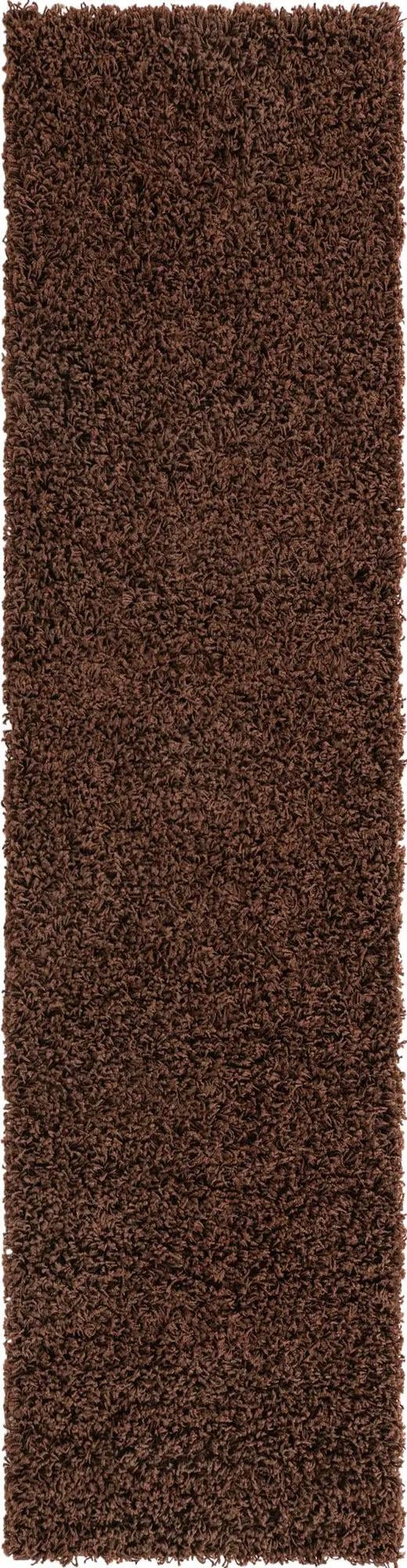 Plush Oasis Collection Area Rug - Serenity (Chocolate Brown) Runner Chocolate Brown Main