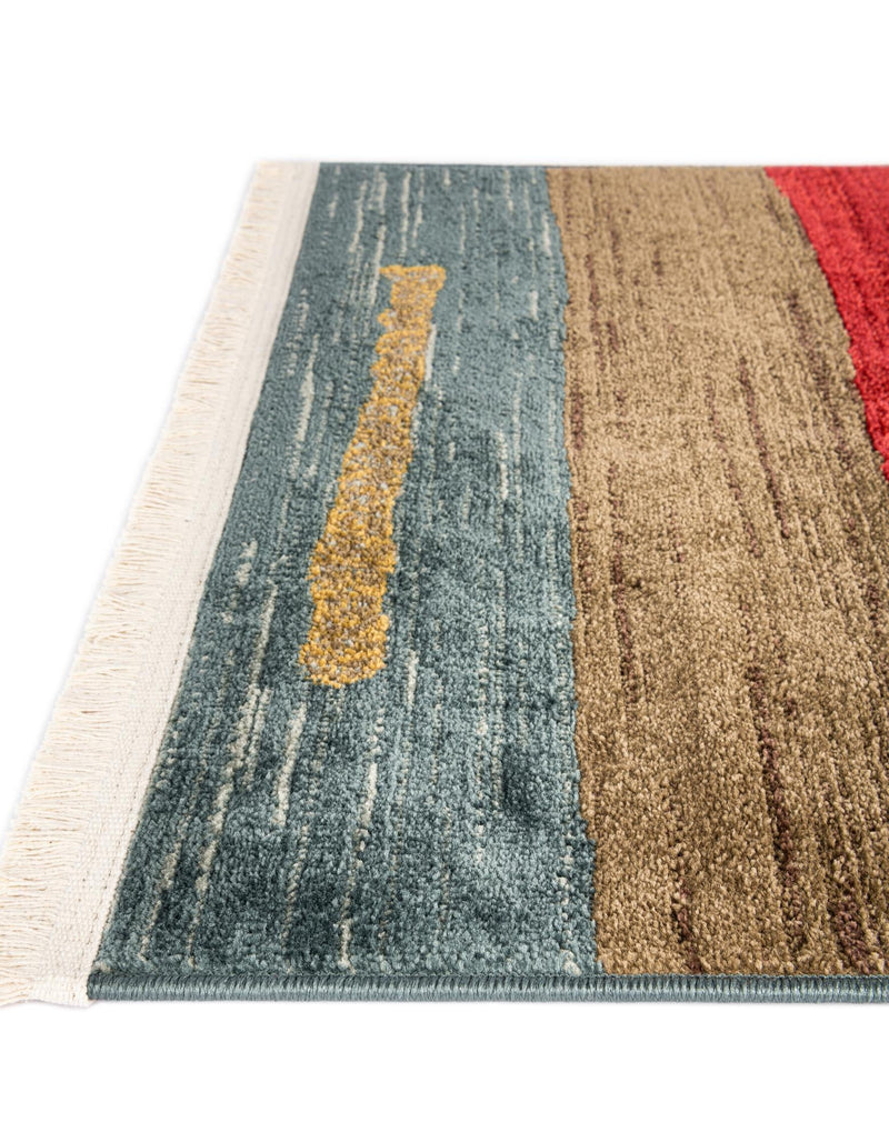 Zagros Oasis Collection Area Rug -  Lordegan Square Blue  lifestyle 27