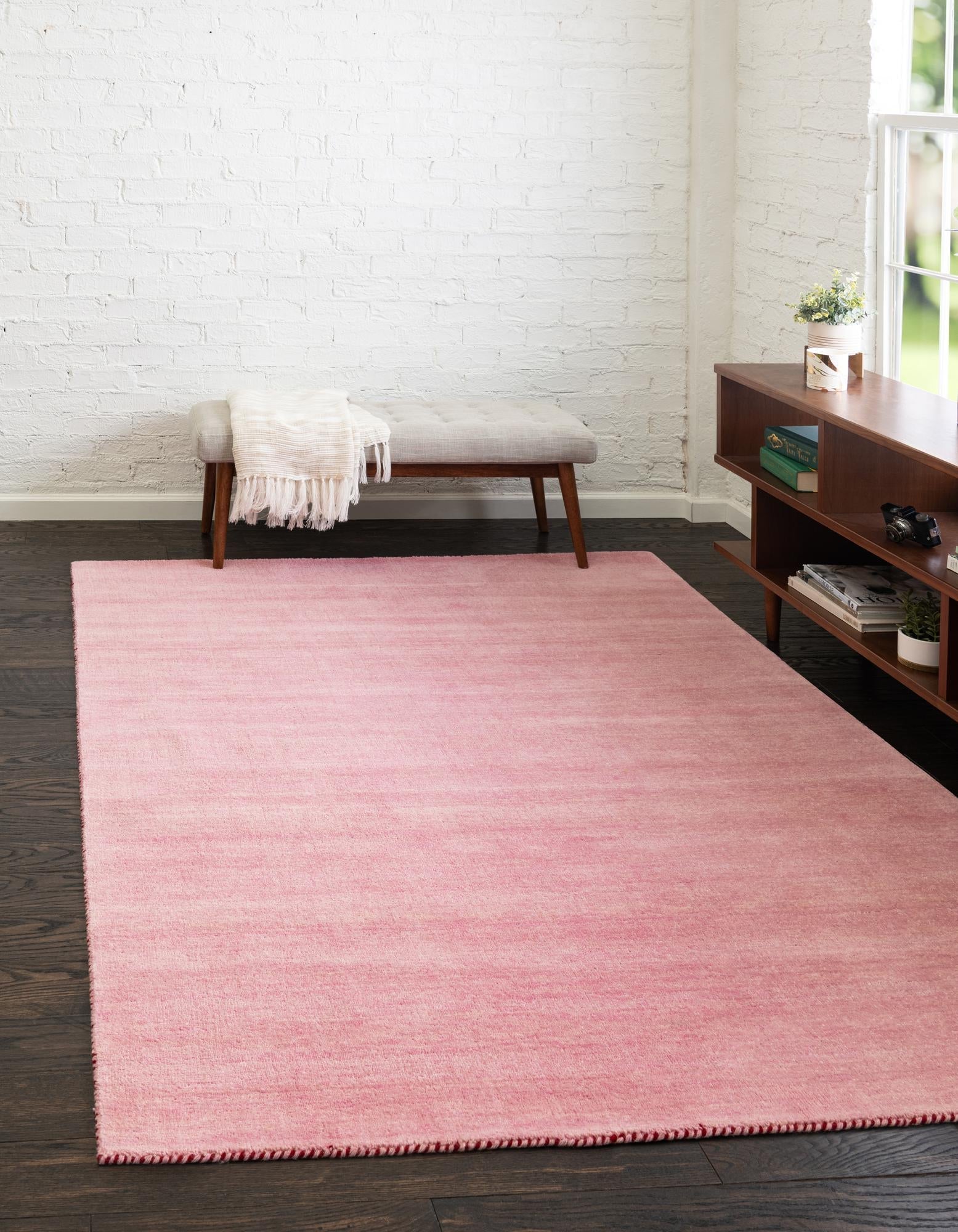 Tonal Oasis Collection Area Rug -  Lenox (Pink)