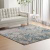 Heritage Retreat Collection Area Rug -  Homestead Square Blue  lifestyle 85