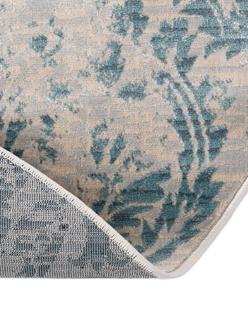 Heritage Retreat Collection Area Rug -  Homestead Round Blue  lifestyle 56