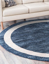 Studio Haven Collection Area Rug -  Alcove (Navy Blue) Round Navy Blue  lifestyle 24