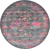 Serenade Oasis Collection Area Rug -  Avalon Round Gray  lifestyle 21