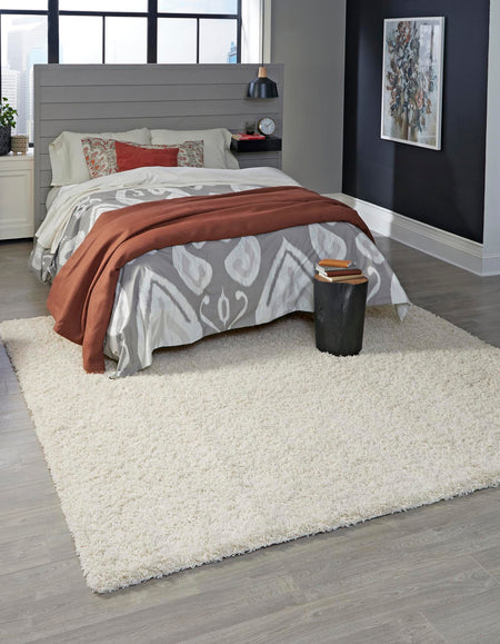 Plush Oasis Collection Area Rug - Serenity (Pure Ivory)