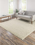 Plush Oasis Collection Area Rug - Serenity (Pure Ivory)