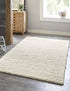 Plush Oasis Collection Area Rug - Serenity (Pure Ivory)