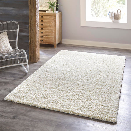 Plush Oasis Collection Area Rug - Serenity (Pure Ivory)